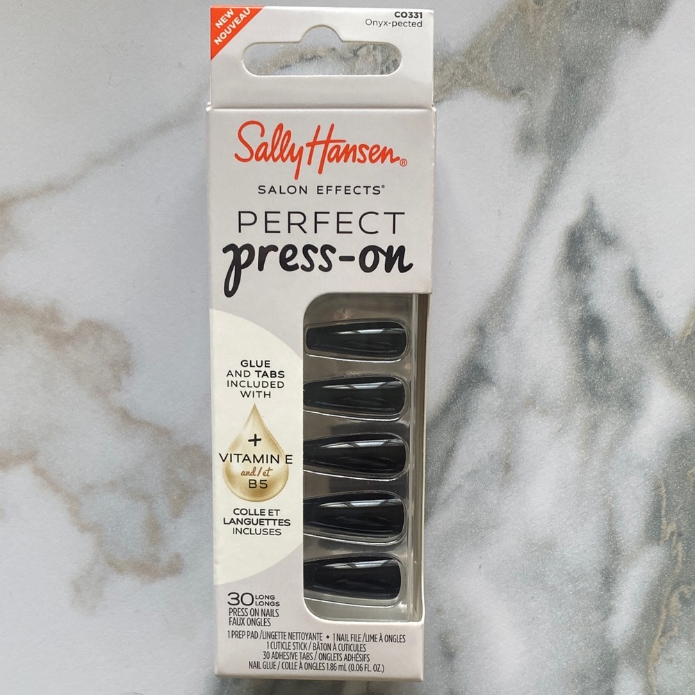Sally Hansen Perfect Press-On Nails onyx-pected